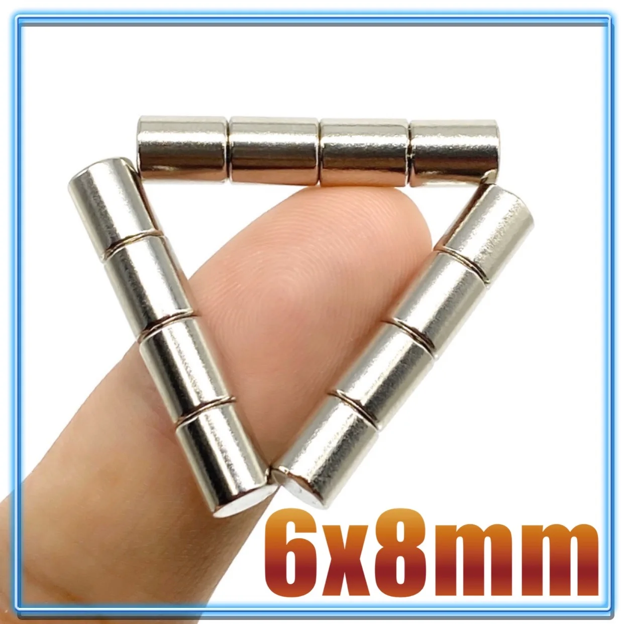 1-1000 pz 6x8mm potenti magneti 6mm x 8mm permanente piccolo rotondo N35 magnete 6x8mm magnete al neodimio Super forte 6*8mm nuovo