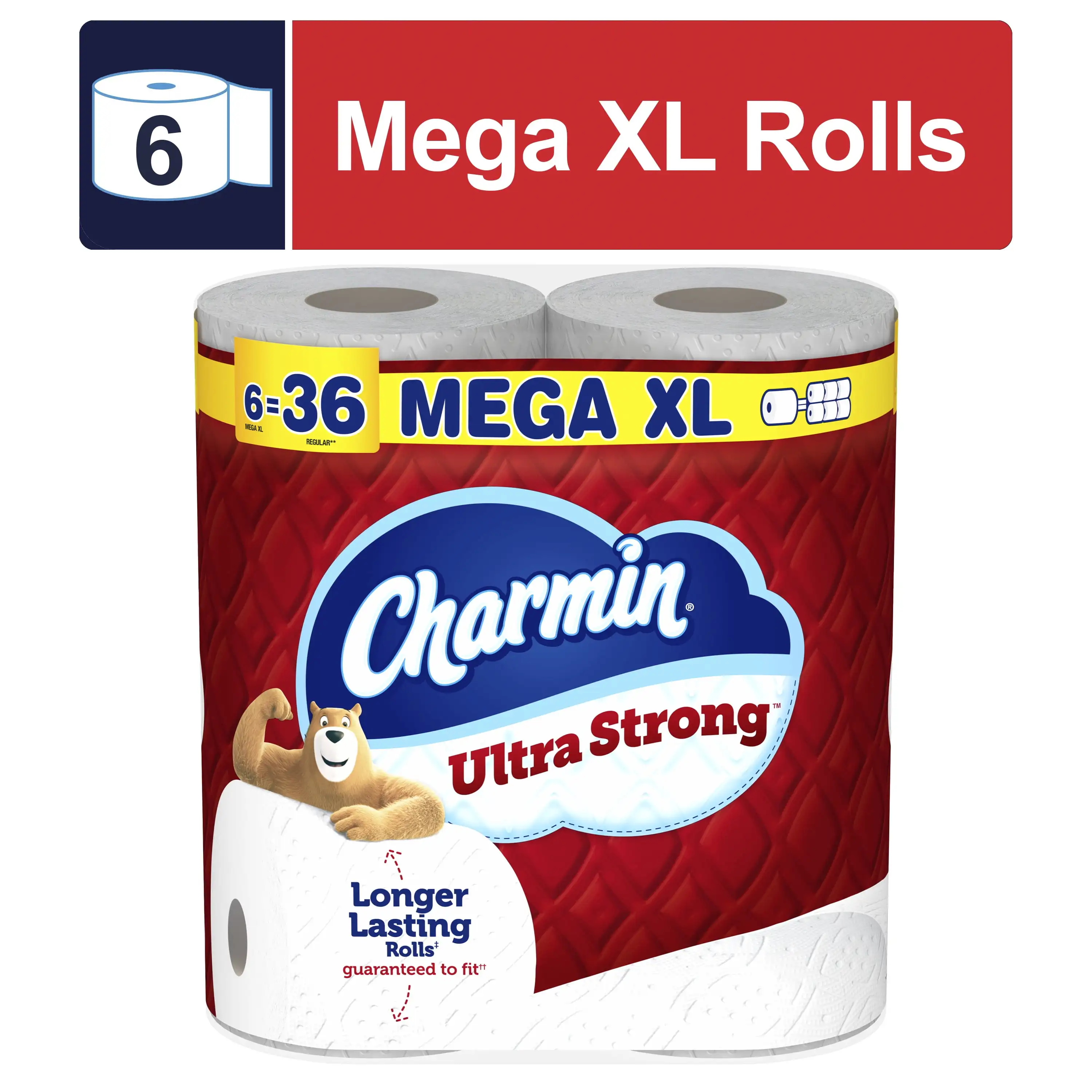 

Ultra Strong Toilet Paper, 6 Mega XL Roll Keep it even cleaner Durable Keep gentle suitable for home or apartment