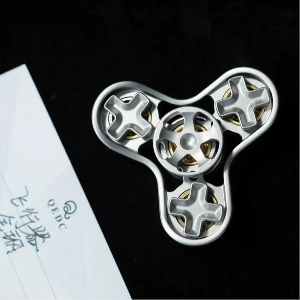 QEDC الطائرات تململ سبينر ألعاب متململة للبالغين أدوات تخفيف القلق المعدنية التصاميم الأصلية الدوران #2