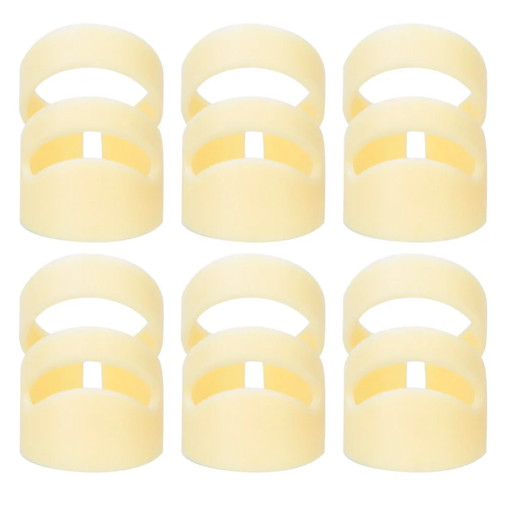 6pcs Plastic Guitar Finger Picks ​Adjustable Shape​ ​DIY Picks​ ​Thumb Picks​ ​Stable Sound Quality ​Finger Plectrum​