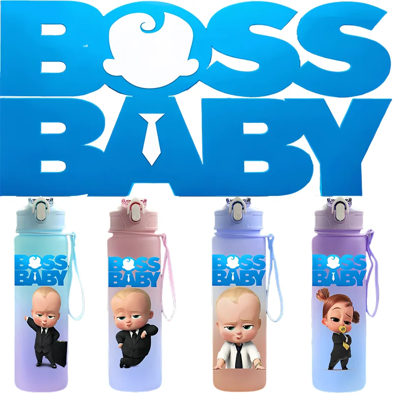 The Boss Baby Anime Character Water Cup Outdoor Sports Large Capacity Portable Drinking Bottle Children's Gift Drinking Bottle