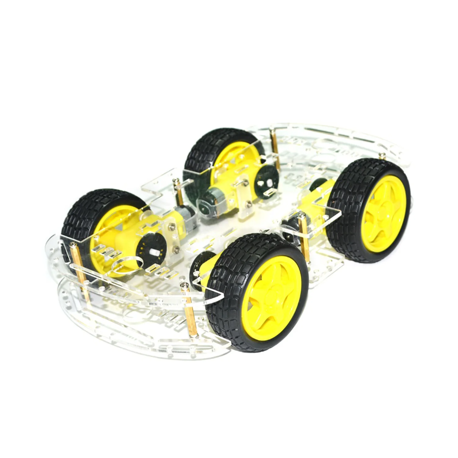 Smart RC Car Chassis 4 Driver Power Tracking cronologico con Encoder Speed 4WD Robot giocattolo RC fai da te per ATMEGA 2560 Raspberry