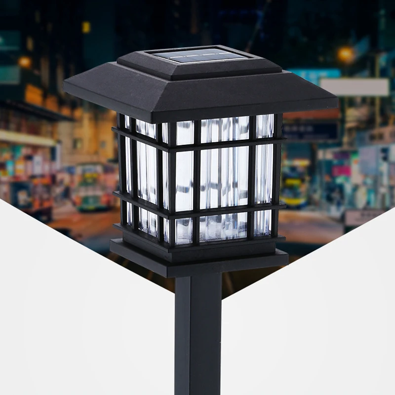 Nieuwe Outdoor Solar Gazon Lamp Solar Tuin Kleine Huis Vloerlamp Tuin Decoratieve Landschap Lamp