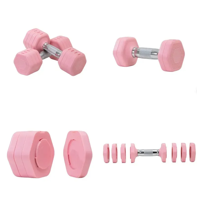 Adjustable Weight Dumbbell Set Steel Core Handle Non Slip Grip Fitness Training