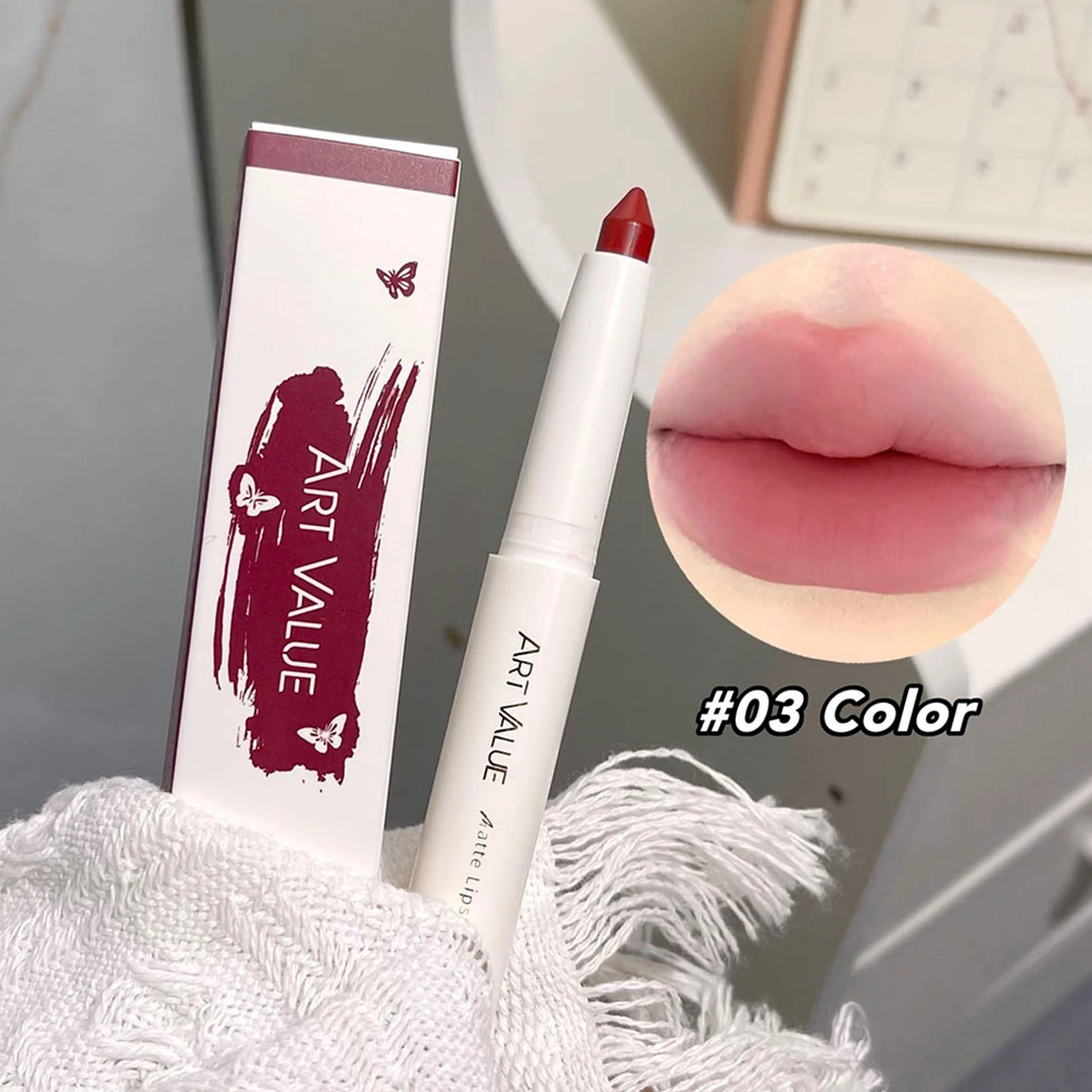 Matita per labbra nude Matita per rossetto opaco impermeabile a lunga durata Labbra rosse rosa Contorno Trucco Pastello Stick Lip Tint Line Cosmetici