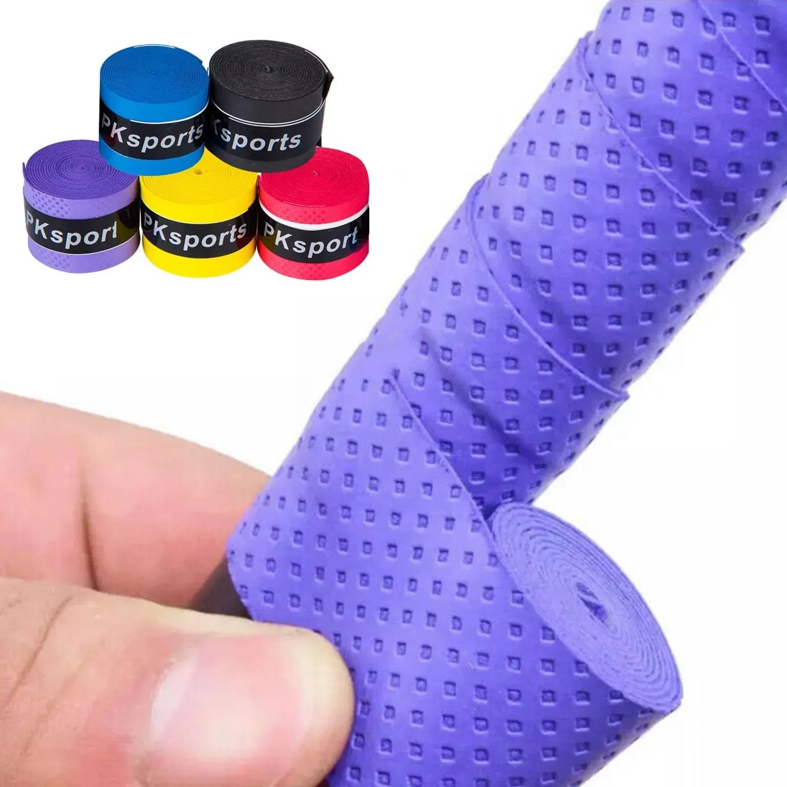 5Pcs Tennis Racket Grip Tape PU Absorbent Tennis Racket Badminton Tennis Grip Slip Tape Anti Accessories