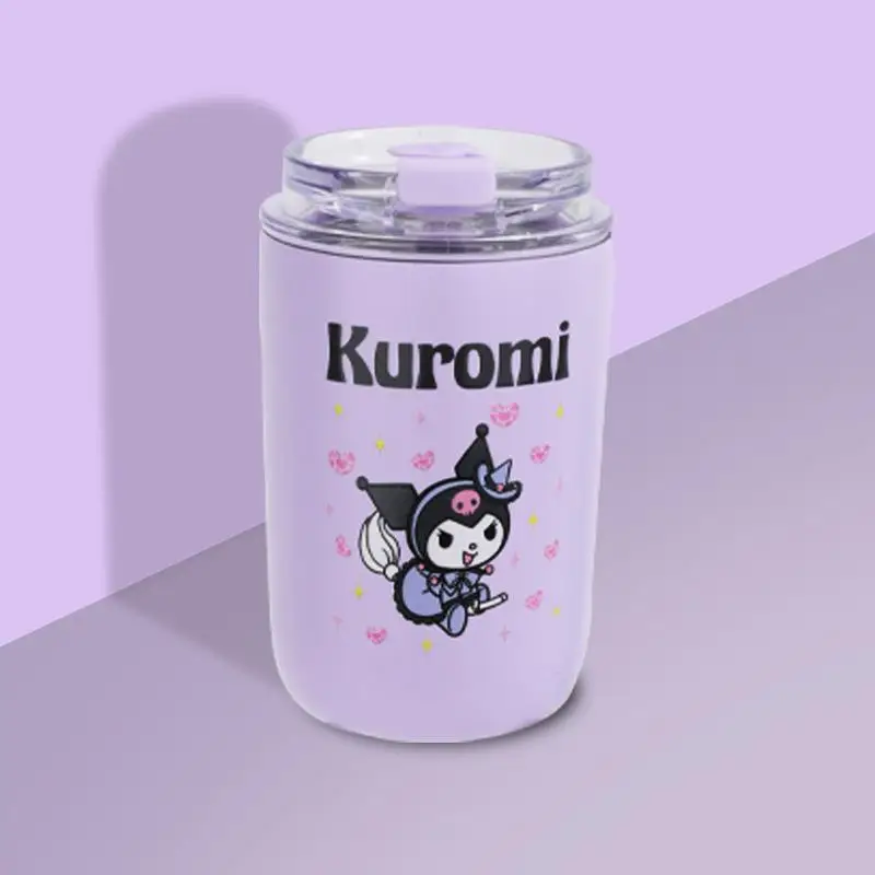 Sanrio Portable Pocket Cup Cinnamoroll Kuromi Fashion Uv3D Sucker Cold Insulation Automobile Cup Ins Kawaii Cartoon Coffee Cup