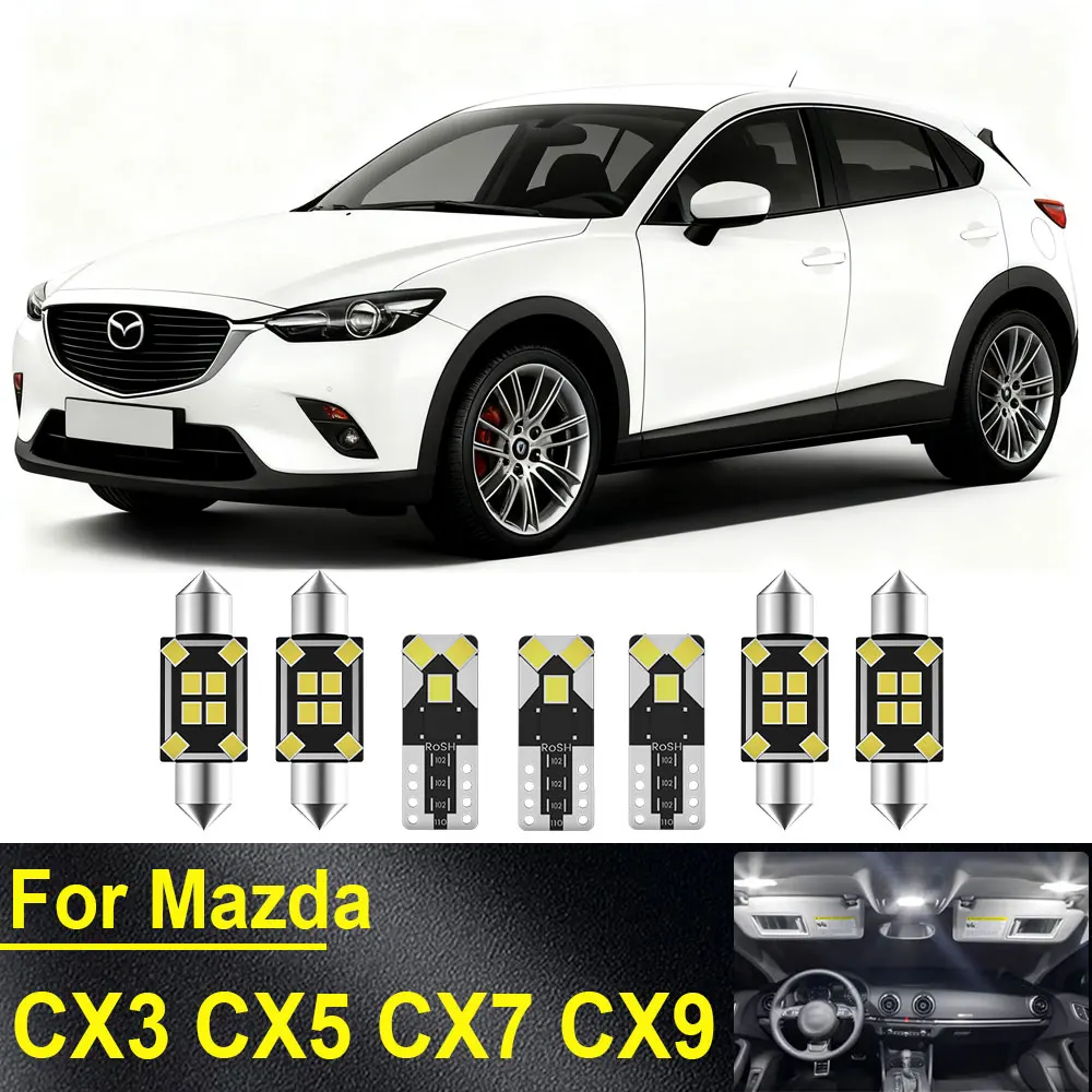 

ABRIGHT Canbus For Mazda CX3 CX5 CX7 CX9 CX 3 5 7 9 2007 2010 2011 2015 2016 2017 2018 2020 2021 Accessories Interior Lights LED