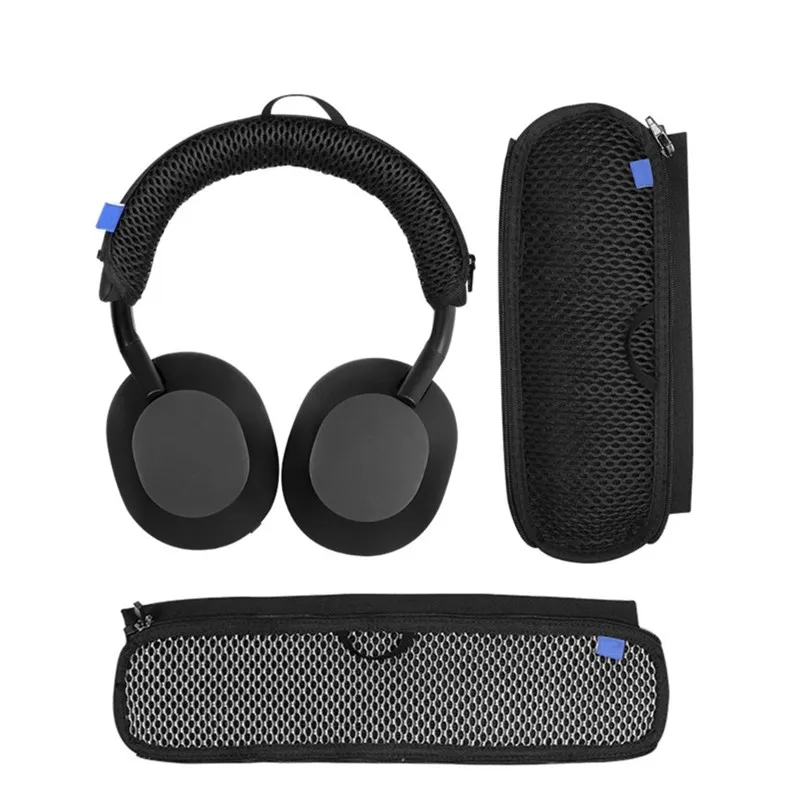 เปลี่ยนหูฟังหนัง Earpads Ear Pads Headbeam สำหรับ Sony WH-1000XM5 1000XM5 Headband Head Beam ฟองน้ำหูฟัง AKG