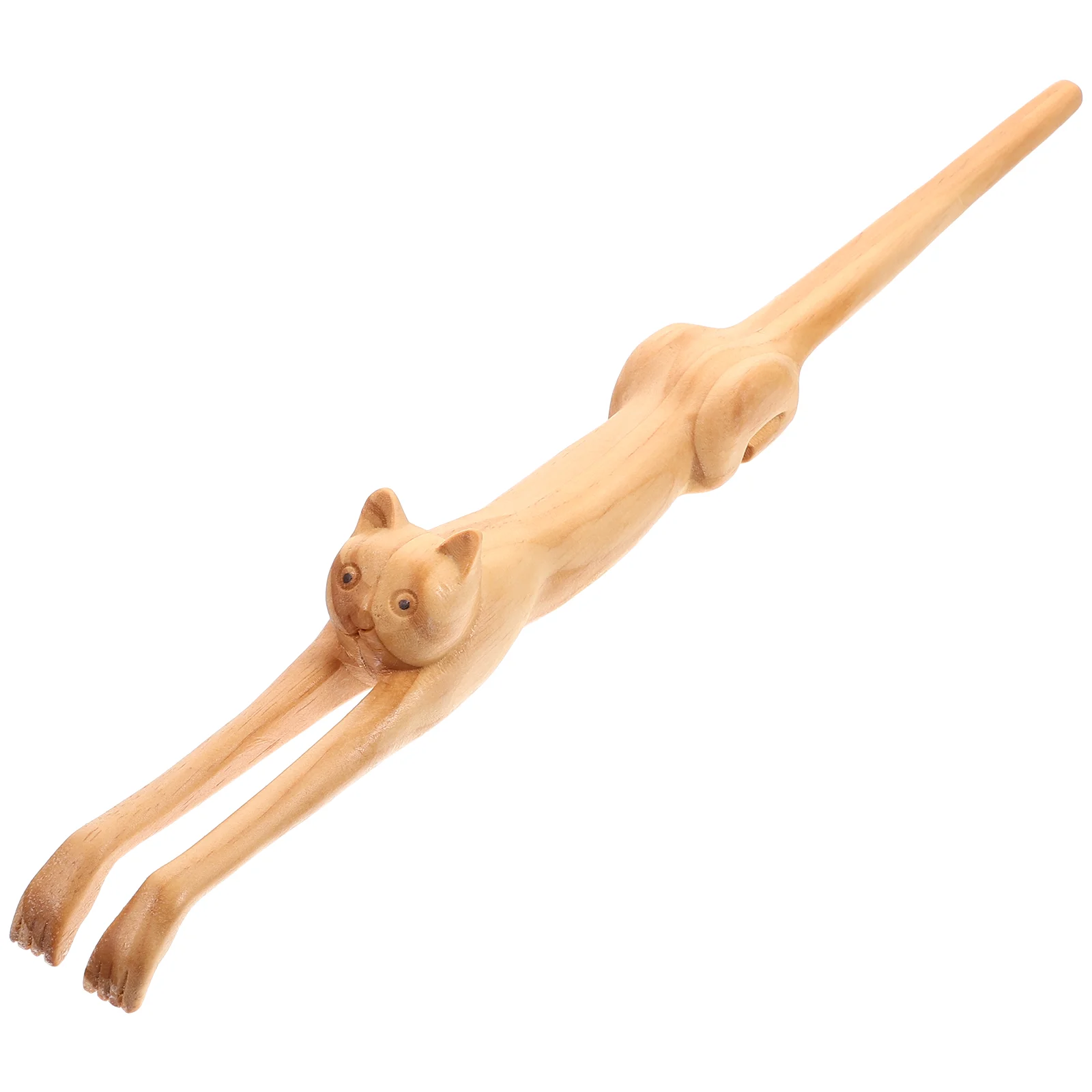 Scratcher Back Wood Cat Shaped Massage Supply Claw Tool Tickle Massager Body Scratching The Wooden