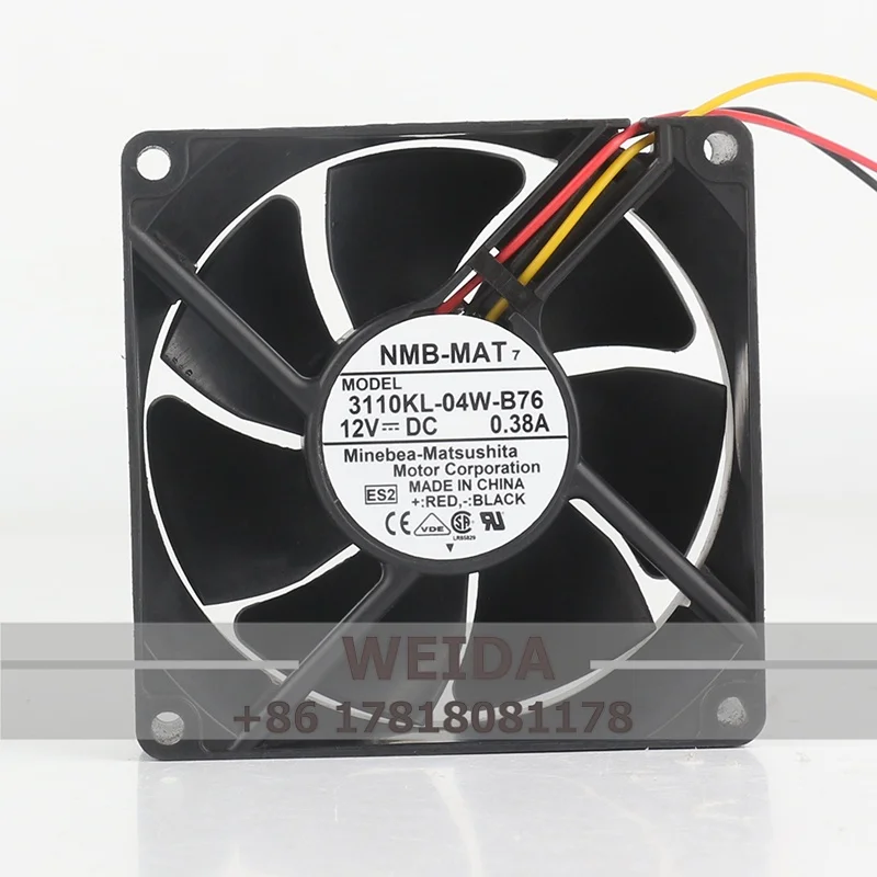 

Original NMB NMB 3110SB-04W-B76 8025 0.12A 12V Silent Variable Frequency Drive Cooling Fan