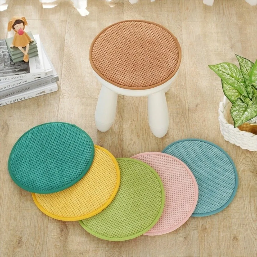 Cozy 25/35cm Seat Pad Non-slip Soft Chair Cushion Warm Thick Round Cushion Winter Season