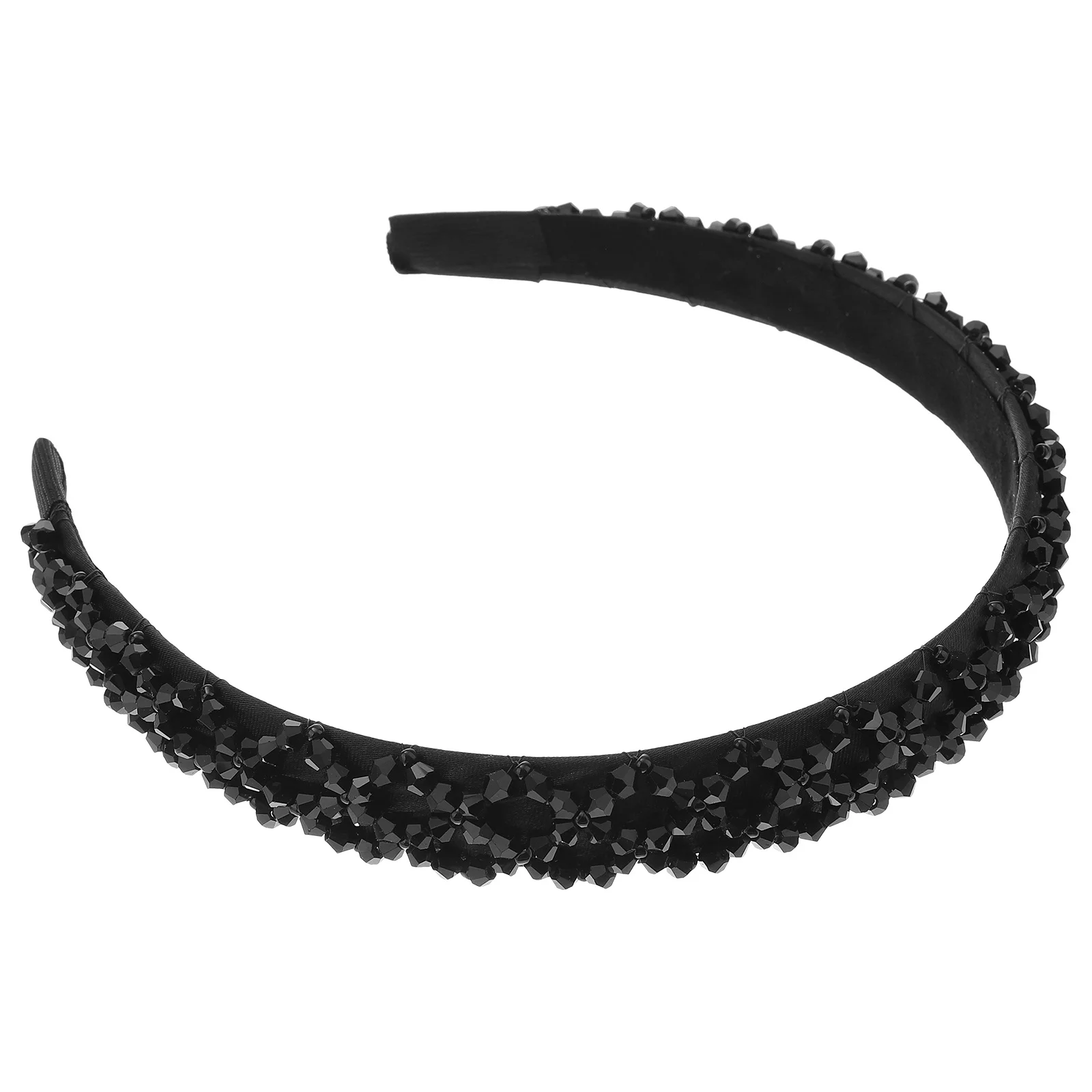 

Crystal Bead Hair Tying Headband Simple Lightweight Hairband for Women Comfortable Stylish Daily Travel Use Head Band