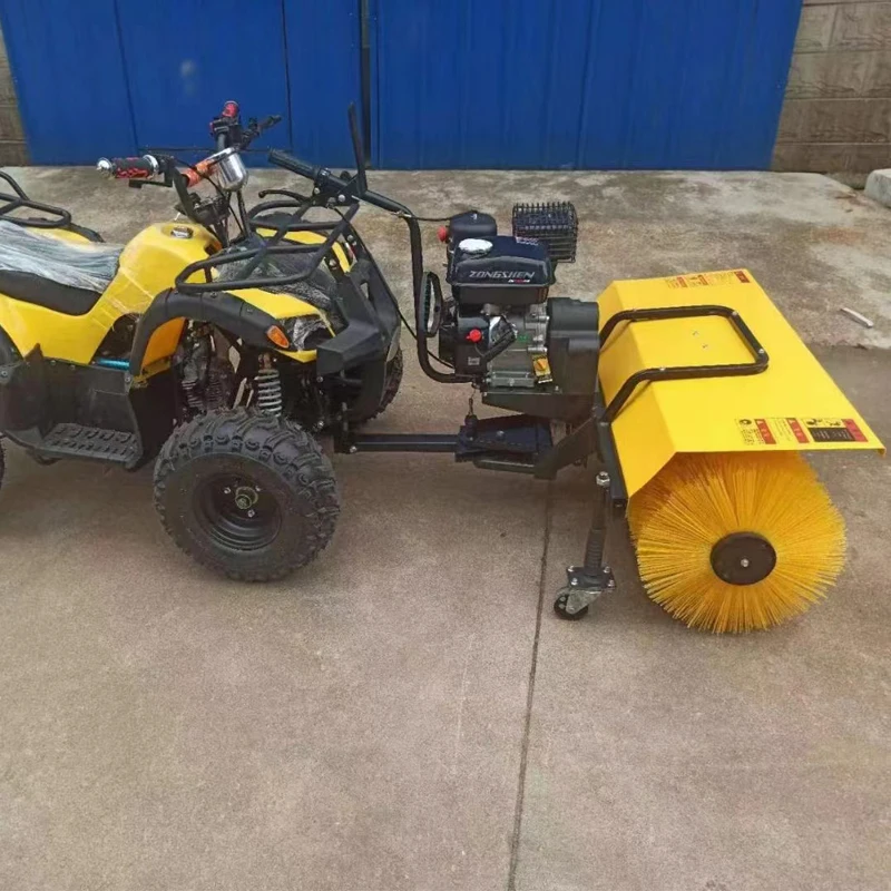 2024 Hot Snow Plow ATV-666 Zongshen Engine Driving Snow Remover Four-wheel Electric Snowplow Snow Remover