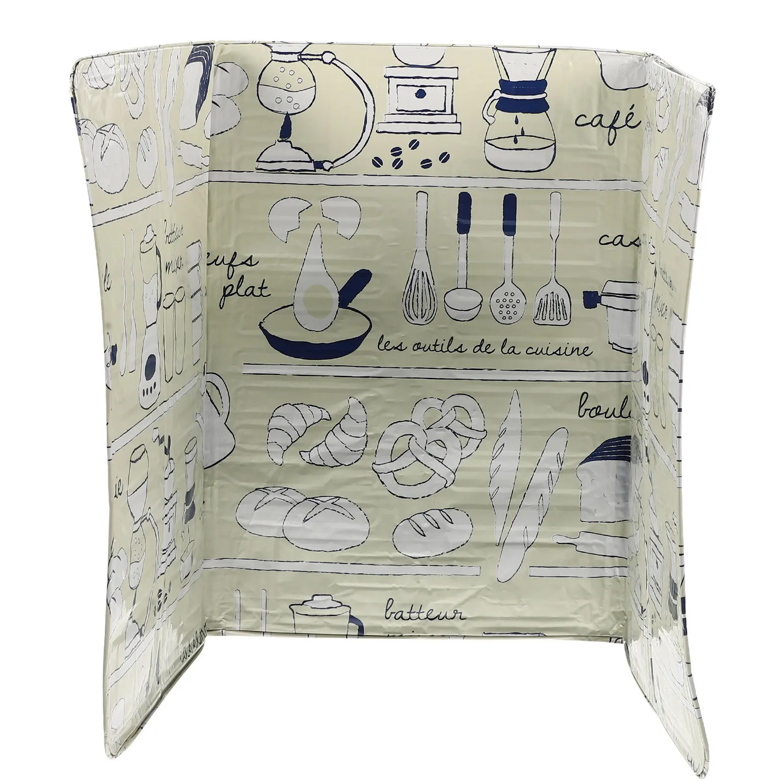 

Decorative Oil Barrier Foldable Multi-Purpose Kitchen Baffle Premium Material Safe Practical Oil-Splash Guard