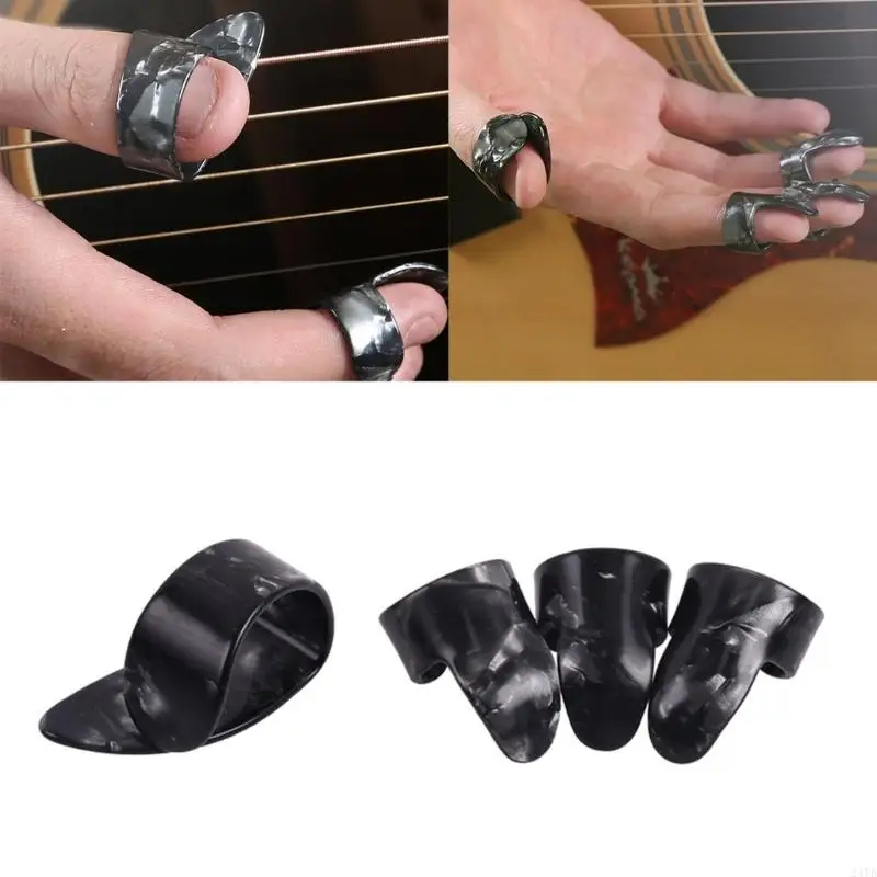 4Pcs Guitar Thumb Finger Picks Plectrum Mandolin Banjo Thumb Finger Picks 