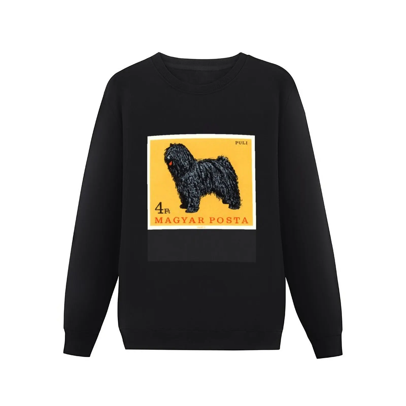 1967 Hungary Puli Dog Postage Stamp Pullover Hoodie men's winter sweater winter clothes men sweatshirt