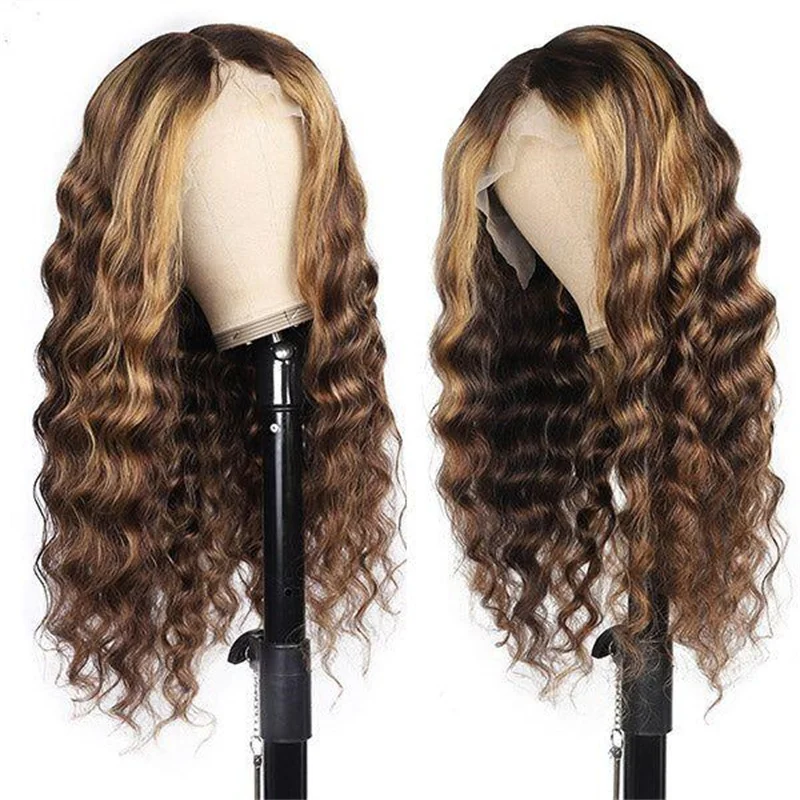 

28 inch 180% Soft Highlight Blonde Body Wave 5x5 Silk Base Jewish Human Hair Wig With Baby Hair HD Lace European Hair Preplucked