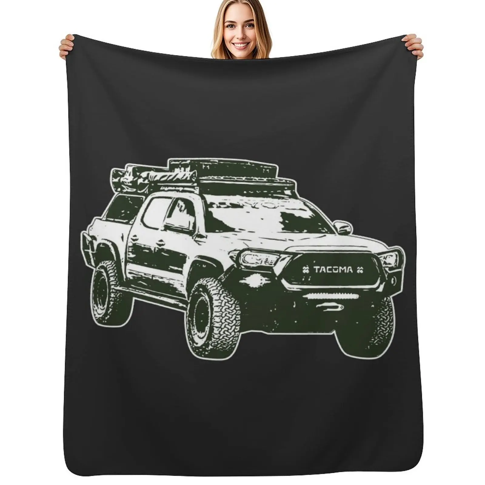 Adventure Tacoma Sketch Throw Blanket Decorative Sofa Shaggy anime Softest manga Warm Blankets