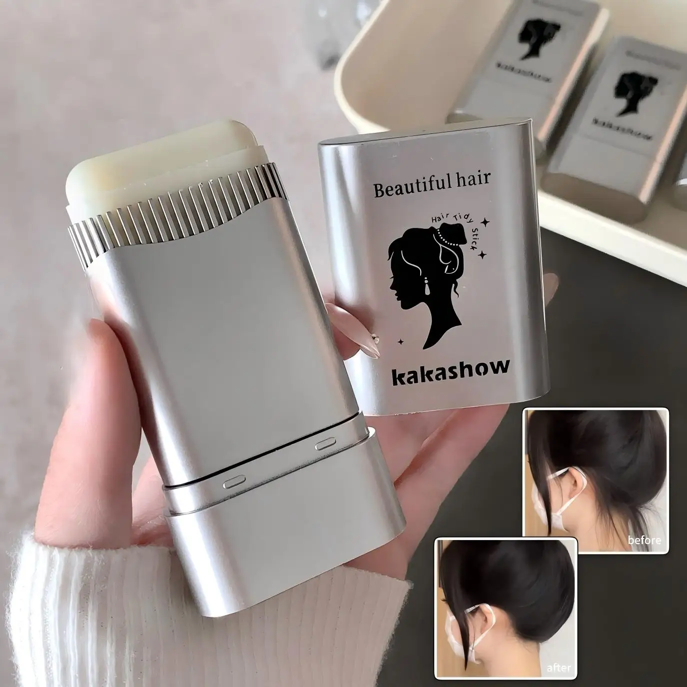 Hair Styling Tool (Convenient and Simple, anti Frizz and Fluffy, Styling Hair, No Wash Hair Styling Cream Rolling)