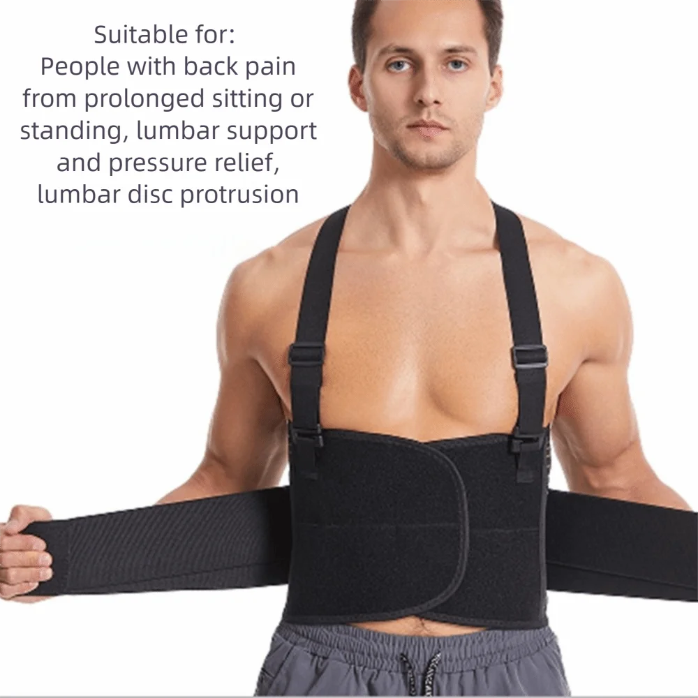 

Adjustable Straps Work Brace Breathable Material Protective Gear Lumbar Support Belt Shoulder Straps Industrial Brace