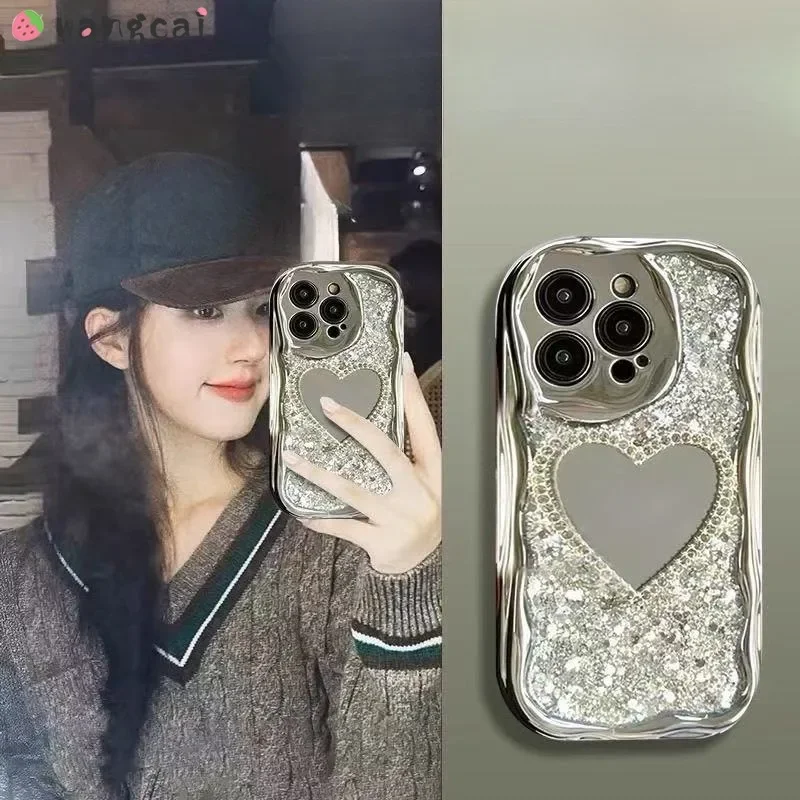 

For Huawei Y9S Y9 Prime Mate 60 Pro Plus 50e 50 40 30 20 Pro P60 P50 P40 P30 Pro P40 Lite Phone Case Mirror Glitter Soft Cover