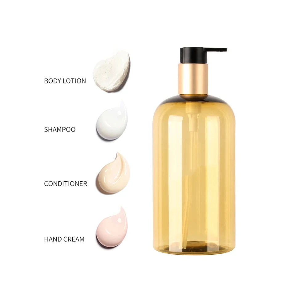 250/500ml Large Capacity Dispenser Bottle Liquid Lotion Shampoo Soap Press Bottles Hotel Travel Refillable Portable Bottle