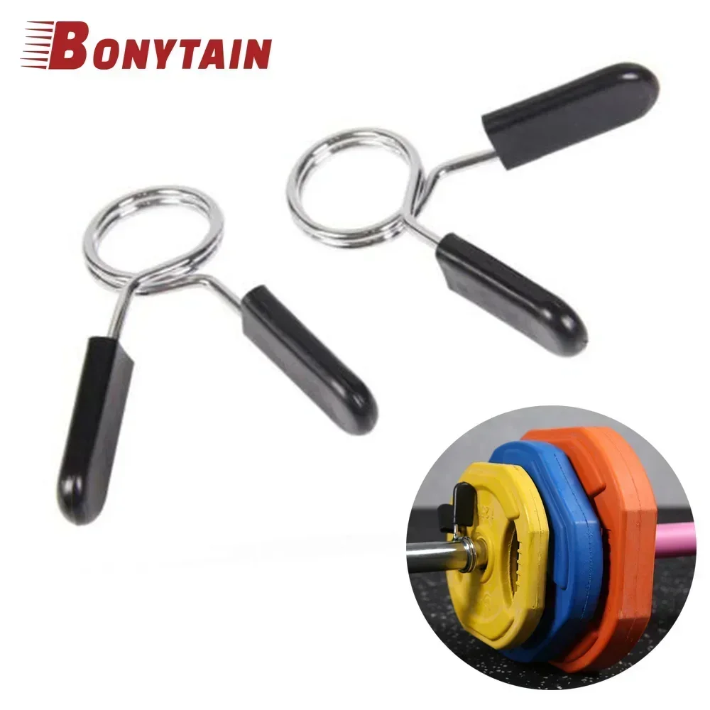 1Pc Dumbbell Barbell Clip 24/25/28/30mm Spring Clamp Dumbbell Clips for Weight Bar Gym Fitness Bodybuilding Training Equipment