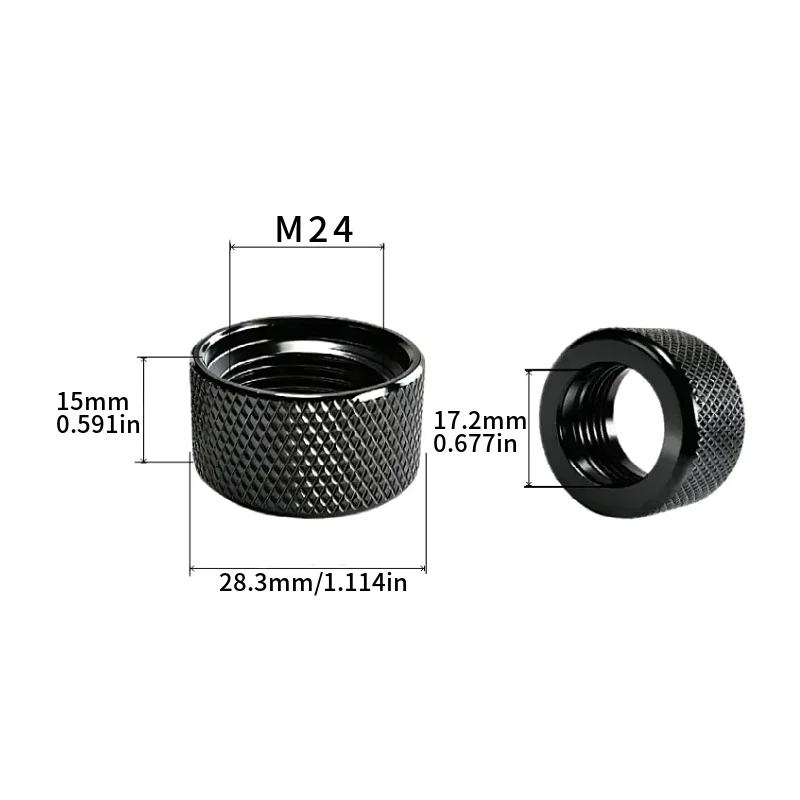 1 Stück Aluminium-Befestigungsmutter 17mm Kugelkopf Universelle Konvertierungsschnittstelle Handy-Kugelkopf Metall-Einstellmutter – Detail 9