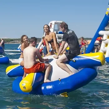 Commercial Inflatable Water Sport Towable Portable Water Disco Boat For Water Games