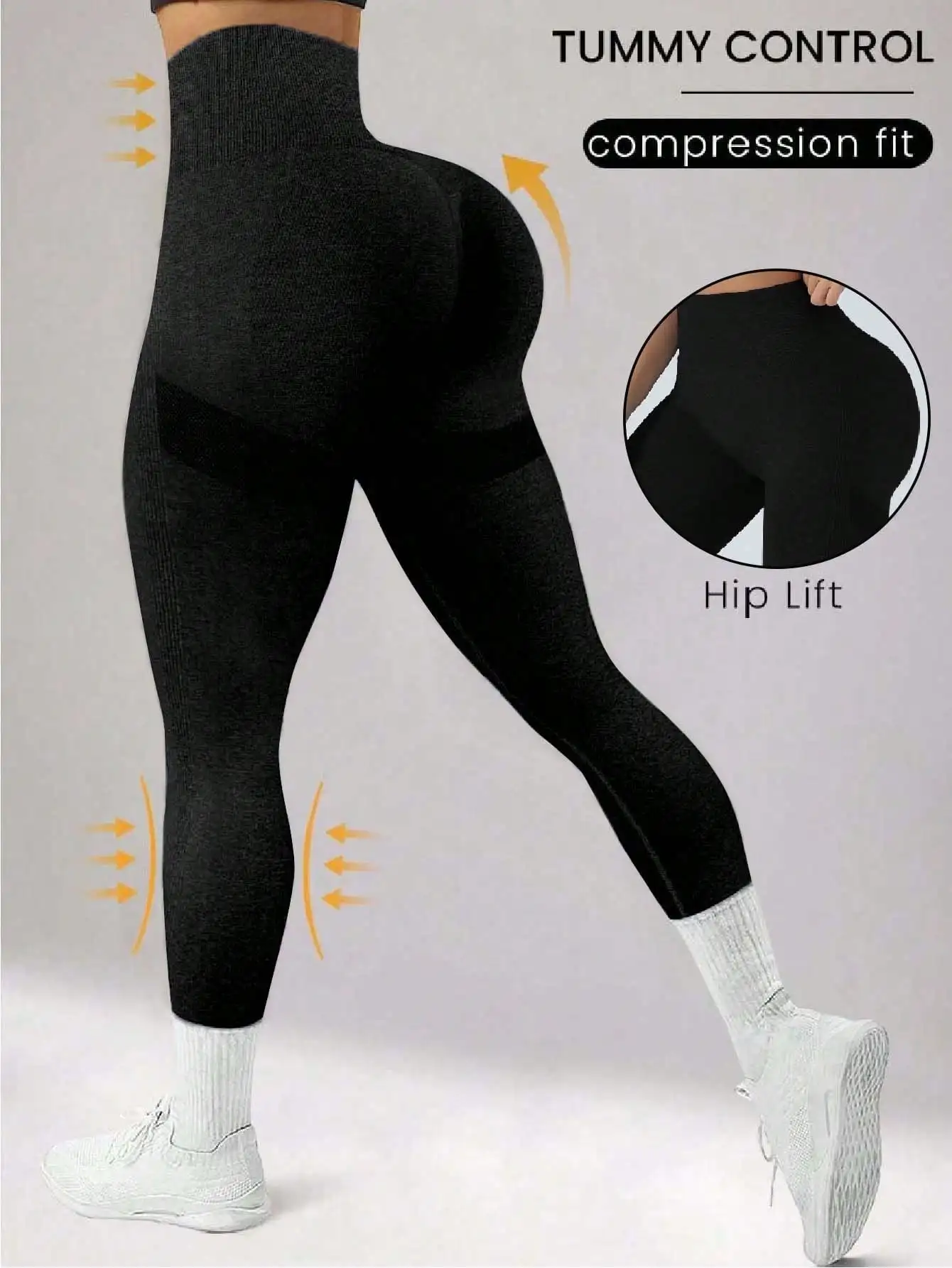 

Женские высокоэластичные бесшовные леггинсы для йоги для использования в мультиспортивных условиях