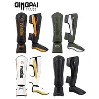 Espinilleras de boxeo MMA, soporte de tobillo para adultos, hombres y mujeres, equipo de Kickboxing, protectores de Karate, Sanda Muay Thai, Legging, protector de empeine