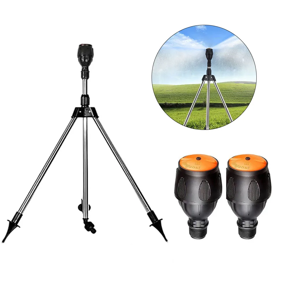 Innovative Design 360 Degree Rotating Tripod Sprinkler Made for Durability & Water Conservation Suitable for Large Spaces