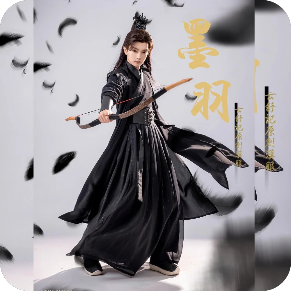 The story of Yunshu[Mo Yu]Hanfu improved chivalrous ancient costume improved dark style Chinese style spring and autumn men's