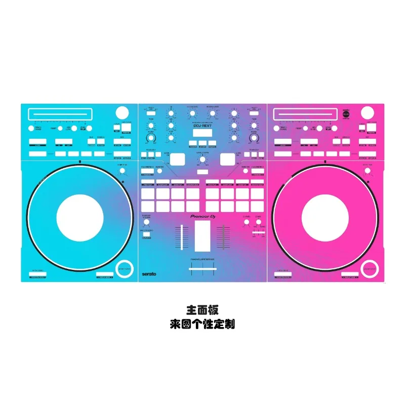 DDJ-REV7 Skin DJ Controller Panel Mask. PIONEER Disc Maker Colorful Patch Customizable