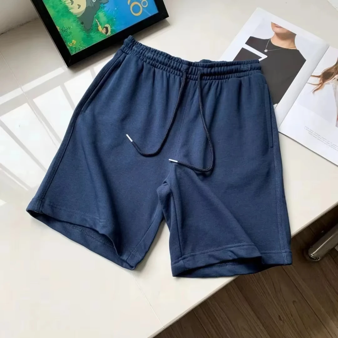 

Новые всесезонные однотонные мужские спортивные шорты из чистого хлопка высокого качества, универсальные для поездок на работу и повседневная одежда, брюки с пятью точками