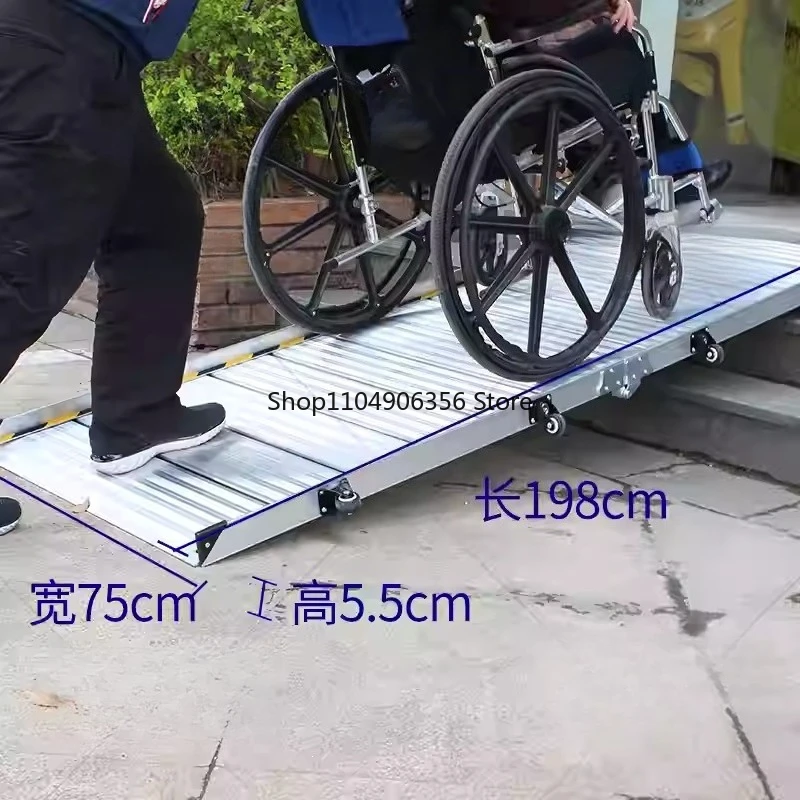 

Сверхкачественная портативная мобильная платформа-пандус для инвалидных колясок, складная вверх-вниз, безбарьерный пандус.