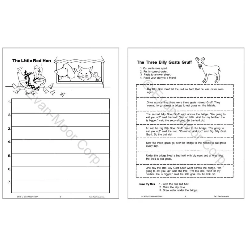 تسلسل الحكاية الخيالية من إيفان مور، مصنف الصف 1 - 3، العمر 6 7 8 9، الكتاب الإنجليزي 9781557990310