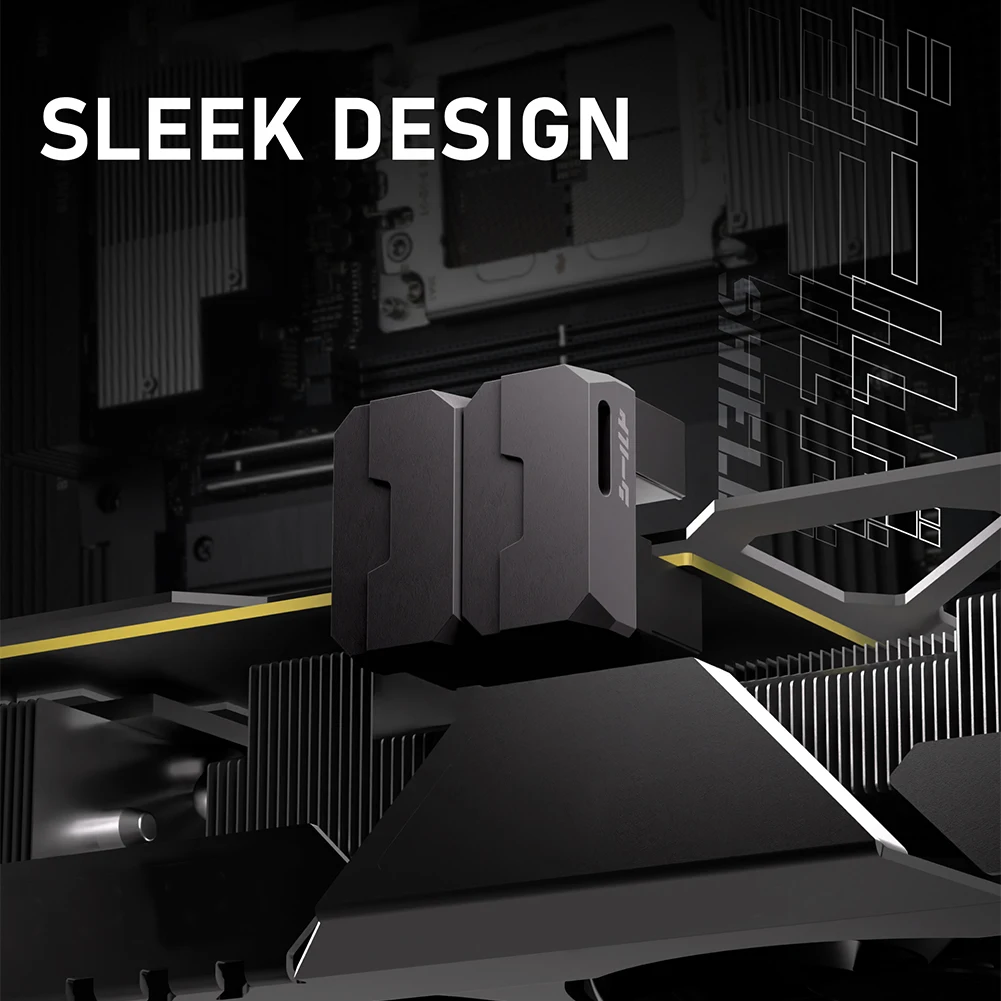 Adaptador de corriente PCIe GPU de 8 pines, conector en ángulo de 90 grados, interfaces de alimentación, cabezal de dirección, adaptador de codo de ángulo recto