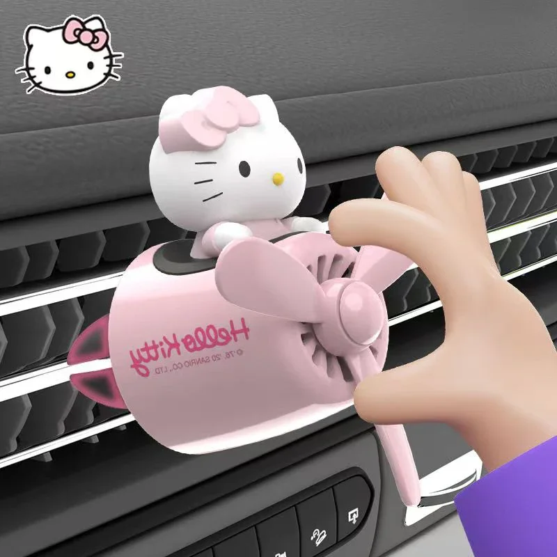 

Вентилятор для автомобиля с освежителем воздуха и вращающимся пропеллером, милый аксессуар для приборной панели, подарок для женщин, кавайный декор для салона