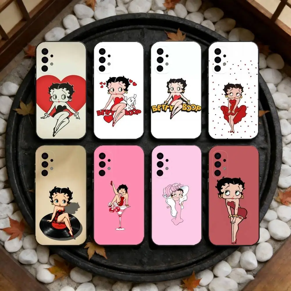 

B-BettyS Cute-t-Boops Phone Case For Samsung S25,S24,S23,S22,S21,S20,Plus,Fe,Lite,Others Black Cover