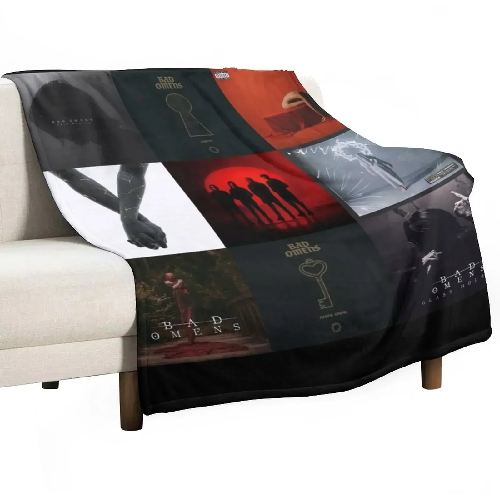 

Bad Omens all albums, popular singles and members Throw Blanket Camping Blankets For Baby For Sofa Thin Retros Blankets