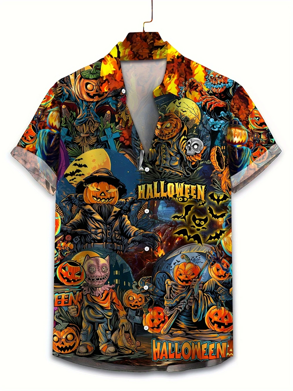 Christmas Graphic T Shirts Halloween Man Clothing Shirt Men Turndown Collar Christmas Daily Men's Clothing 3D Print Ma