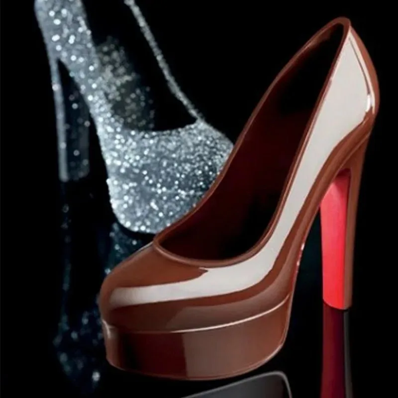 Chocolate Mold High-heeled Shoe Shape Plastic 3D Candy Mold Candy Baking Pastry Decoration Chocolate Mold
