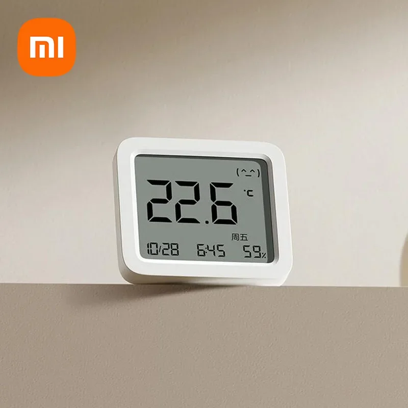 XIAOMI Mijia Smart Temperature Humidity Sensor 3 LCD Display Thermometer Digital Hygrometer Humidity Meter Work With Mijia APP