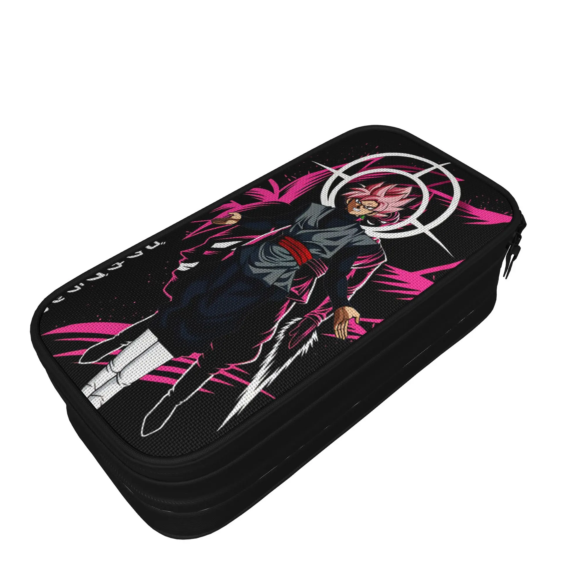 Pinks Monster  Pencil Case Dragon-Balls Large Capacity Pencil Bag Kids Canvas Vintage School Pencil Cases Graphic Stationery