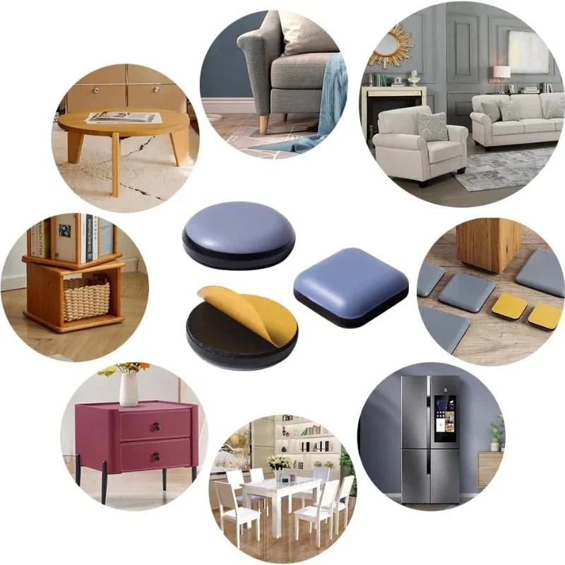 Small furniture slider 2.5cm/1 inches,for sliding circular furniture on carpets, household appliances, and chair sliders