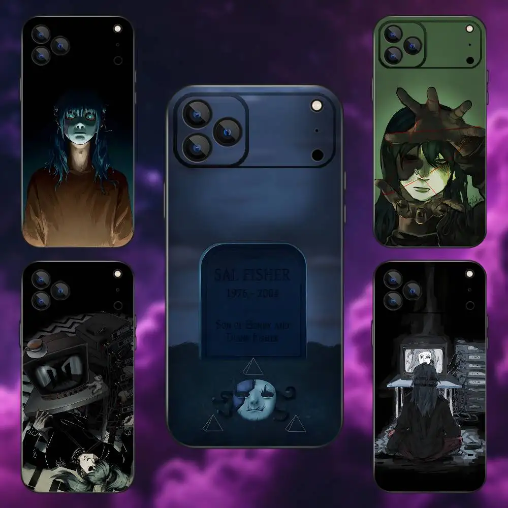 

S-Sally F-Face Phone Case For iPhone 17,16,15,14,13,12,11,Pro Max,XSX,,XR,SE,Mini,8,7,Soft Silicone Black Cover