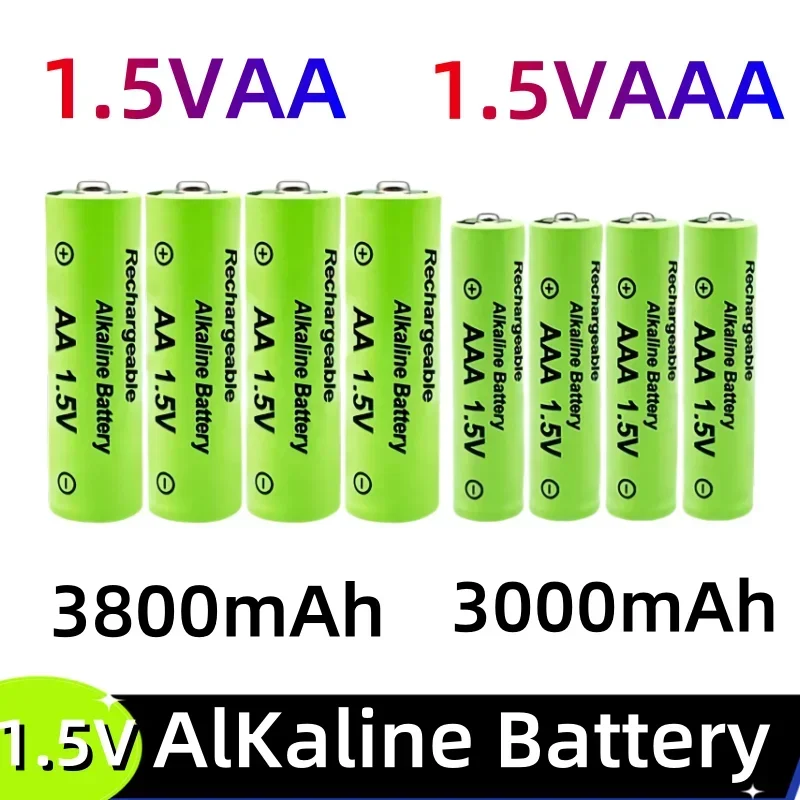 1.5V AA + AAA NI MH Non Rechargeable AA Battery AAA Alkaline lpega3800-3000mah For Torch Toys Clock MP3  Replace Ni-Mh Battery