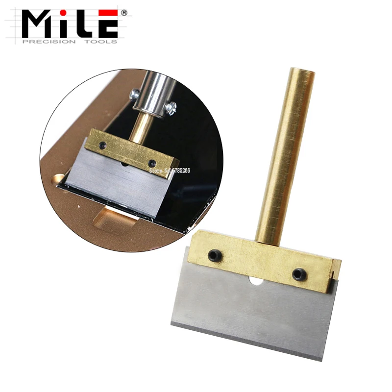 Strumento per la pulizia della colla UV 30/40/60W T Punta per saldatore con lama Rimuovi residui Adesivo LOCA per schermo del telefono cellulare + cacciavite T6